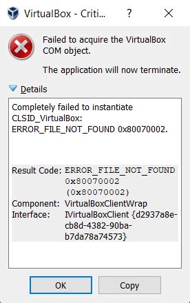 Cannot start VirtualBox on Windows 10 .